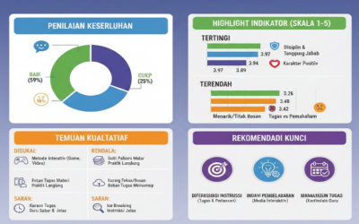 Hasil Survey Evaluasi Pembelajaran Semester 1 Tahun Pelajaran 2025/2026